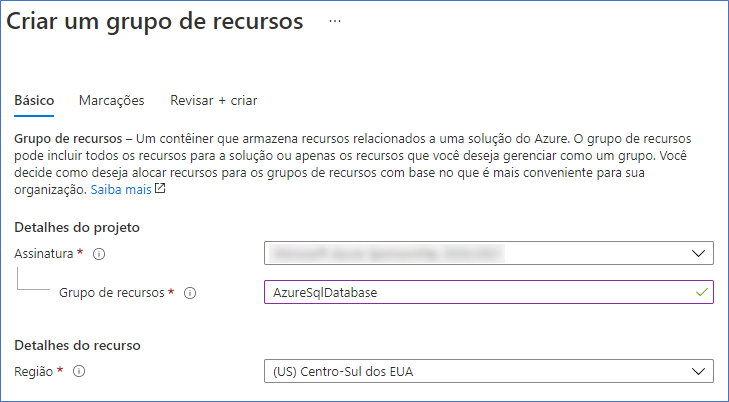 Como criar um banco de dados SQL no Azure