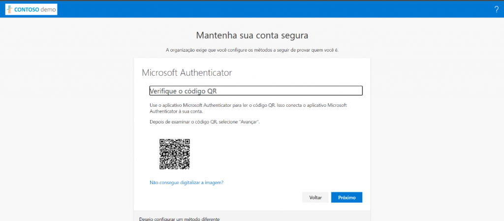 Configuração do MFA a partir do Azure AD