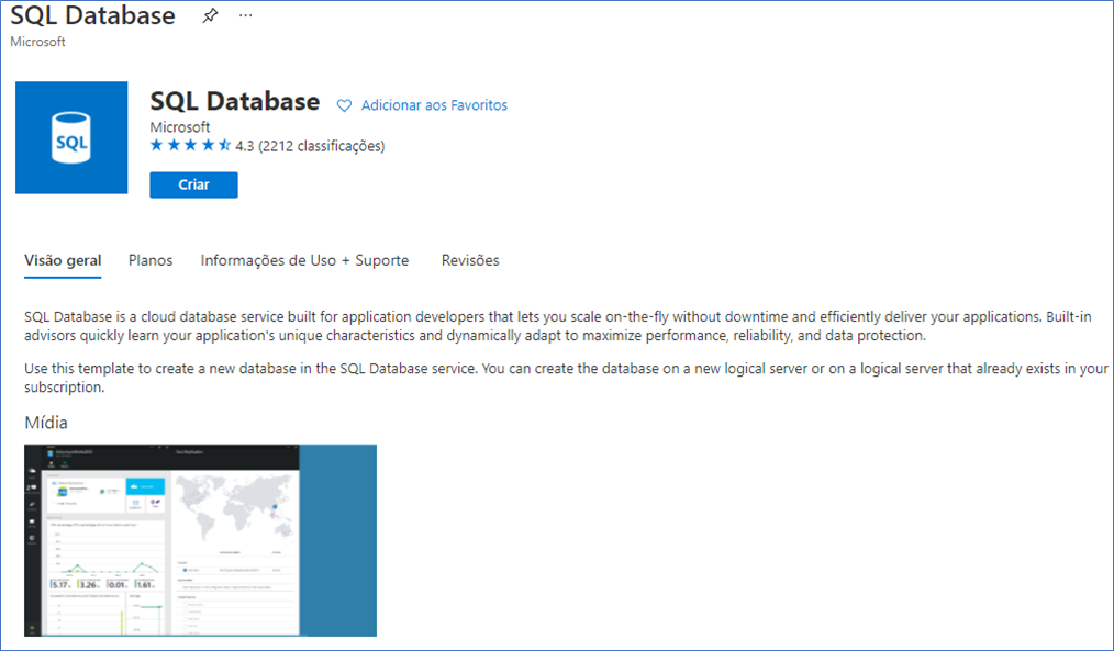 Como criar um banco de dados SQL no Azure