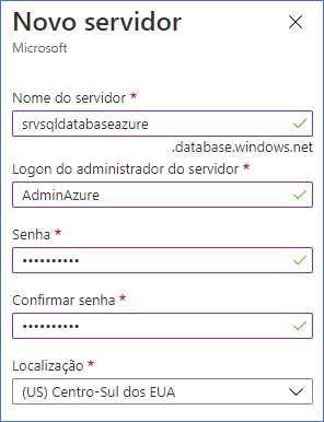 Como criar um banco de dados SQL no Azure