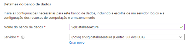 Como criar um banco de dados SQL no Azure