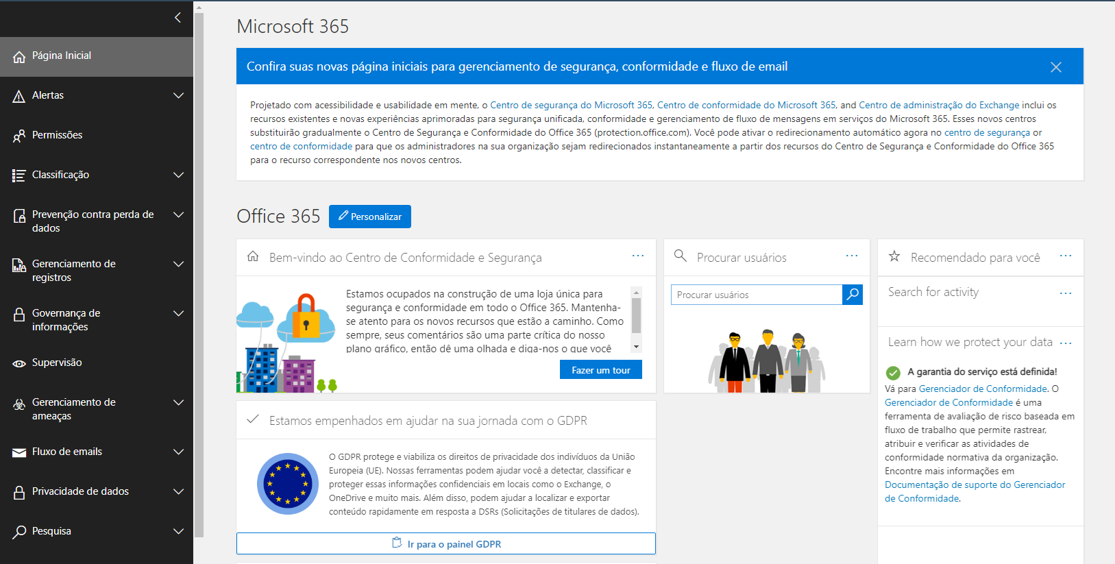 Microsoft 365 LGPD