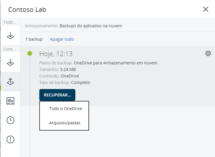 Backup e Restore do One Drive com Acronis