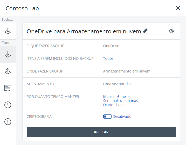 Backup e Restore do One Drive com Acronis