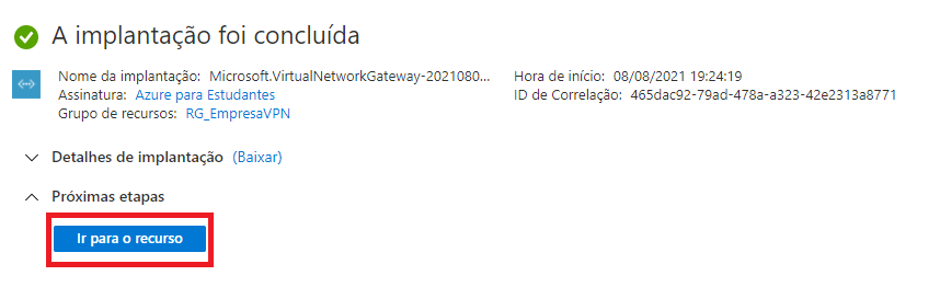 VPN Azure Point to site Configuração