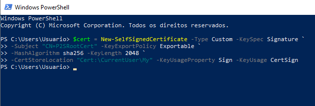 VPN Azure Point to site Configuração