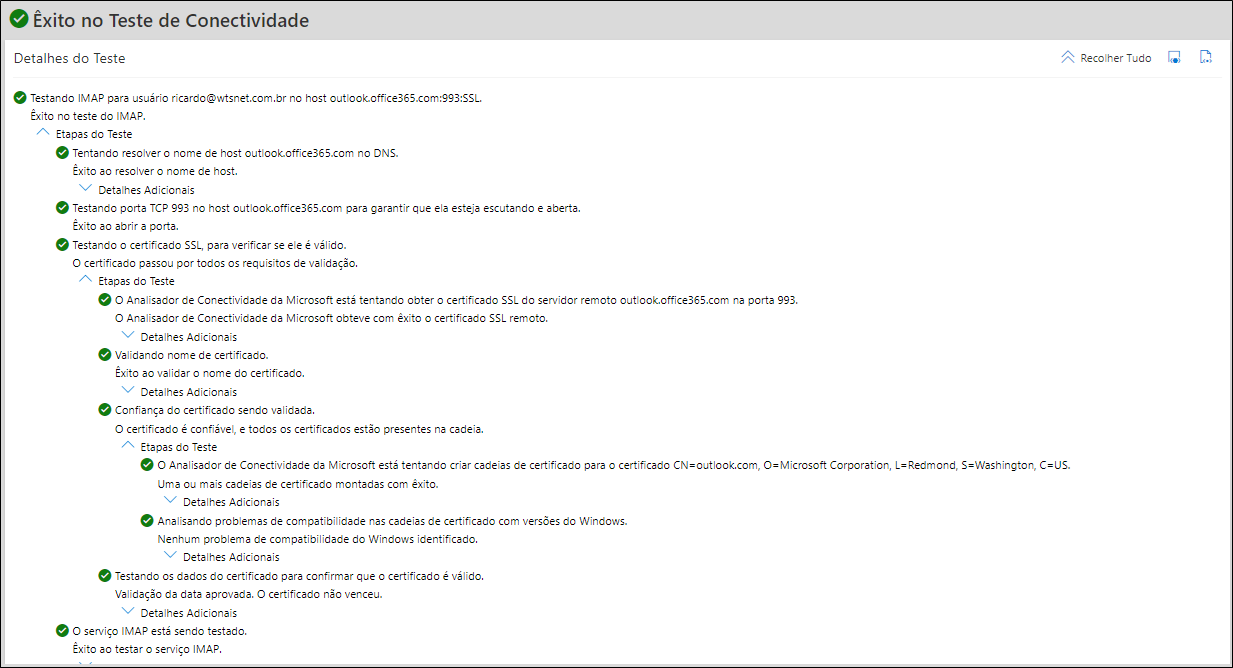 Microsoft Remote Connectivity Analyzer