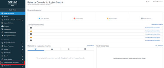 Integração Sophos XG e Sophos Central